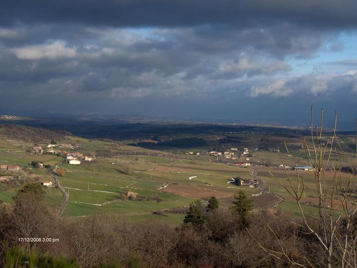 Saint Victor vue sur la Vallée du Rhône