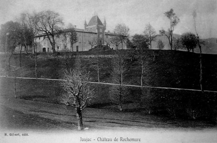 Jaujac - Château de rochemure, vieille carte postale ©ED.H.Gibert ©mairiedejaujac